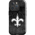 NFL New Orleans Saints Black & White iPhone 16 Pro Magsafe Impact Case