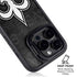 NFL New Orleans Saints Black & White iPhone 16 Pro Max Kickstand Case