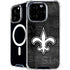 NFL New Orleans Saints Black & White iPhone 16 Pro Max MagSafe Case