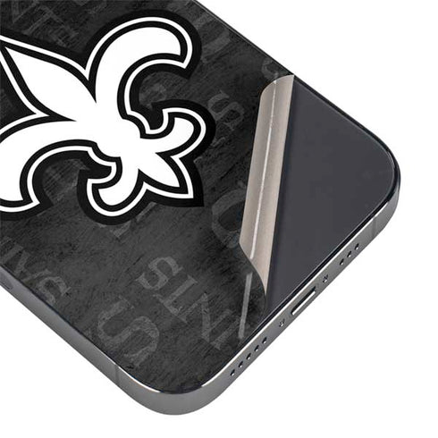 NFL New Orleans Saints Black & White iPhone 16 Pro Max Skin