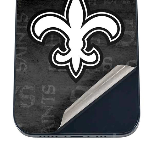 NFL New Orleans Saints Black & White iPhone 16 Skin