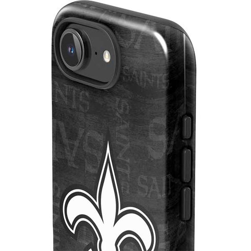 NFL New Orleans Saints Black & White iPhone 16e Impact Case