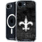 NFL New Orleans Saints Black & White iPhone 16e MagSafe Case