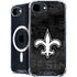 NFL New Orleans Saints Black & White iPhone 16e MagSafe Case