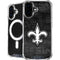 NFL New Orleans Saints Black & White iPhone 17 MagSafe Case