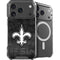 NFL New Orleans Saints Black & White iPhone 18 Pro MagSafe Case
