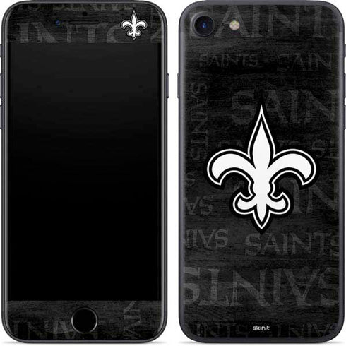 NFL New Orleans Saints Black & White iPhone 8 Skin