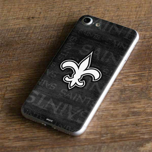 NFL New Orleans Saints Black & White iPhone 8 Skin