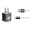 NFL New Orleans Saints Black & White iPhone Charger (5W USB) Skin