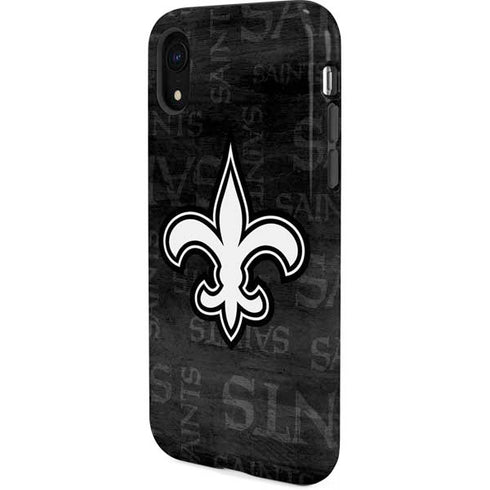 NFL New Orleans Saints Black & White iPhone XR Pro Case
