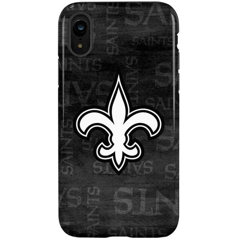 NFL New Orleans Saints Black & White iPhone XR Pro Case