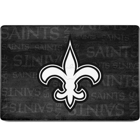 NFL New Orleans Saints Black & White MacBook Skins
