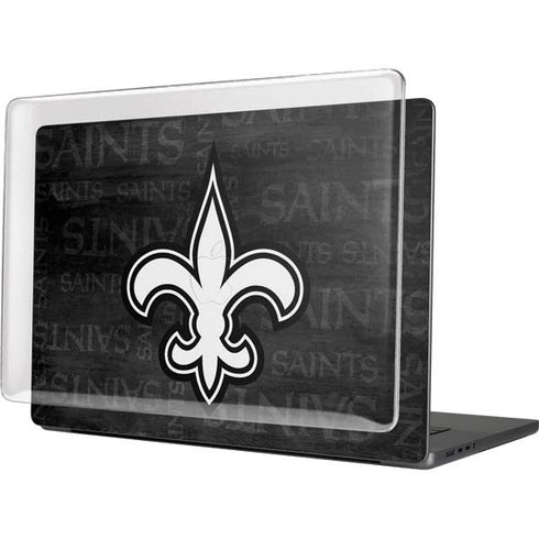 NFL New Orleans Saints Black & White MacBook Cases