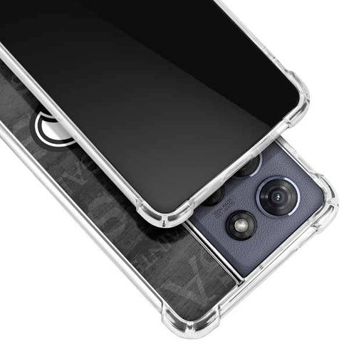 NFL New Orleans Saints Black & White Moto G 5G (2025) Clear Case