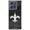 NFL New Orleans Saints Black & White Moto G Power 5G (2025) Clear Case