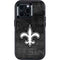 NFL New Orleans Saints Black & White Otterbox Defender iPhone Skin