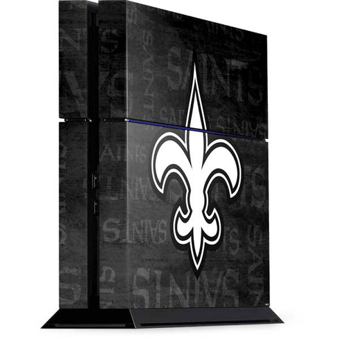NFL New Orleans Saints Black & White PlayStation PS4 Skins