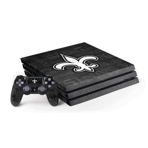 NFL New Orleans Saints Black & White PlayStation PS4 Skins