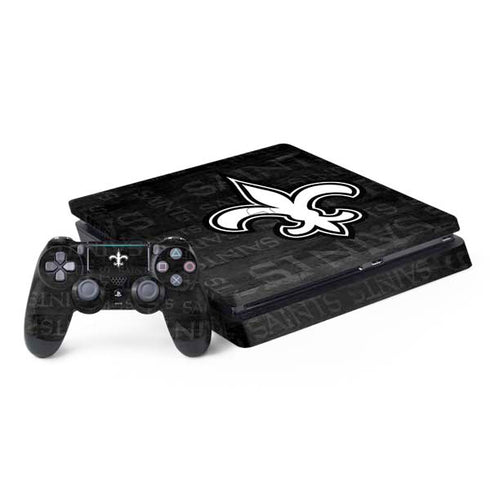NFL New Orleans Saints Black & White PlayStation PS4 Skins