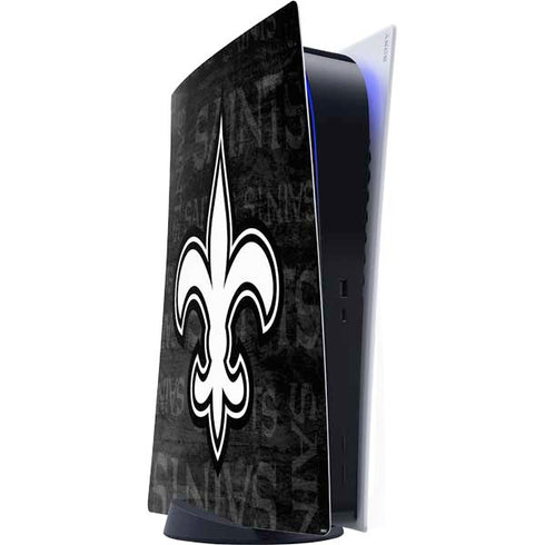 NFL New Orleans Saints Black & White PlayStation PS5 Skins