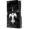 NFL New Orleans Saints Black & White PS5 Pro Disk Console Skin