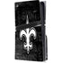 NFL New Orleans Saints Black & White PS5 Pro Disk Console Skin