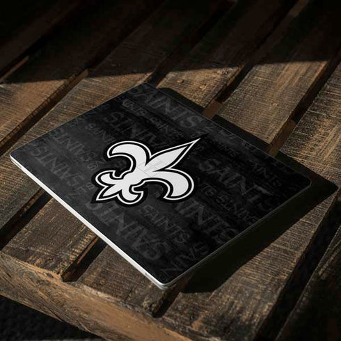 NFL New Orleans Saints Black & White Surface Laptop 3 13.5in Skin
