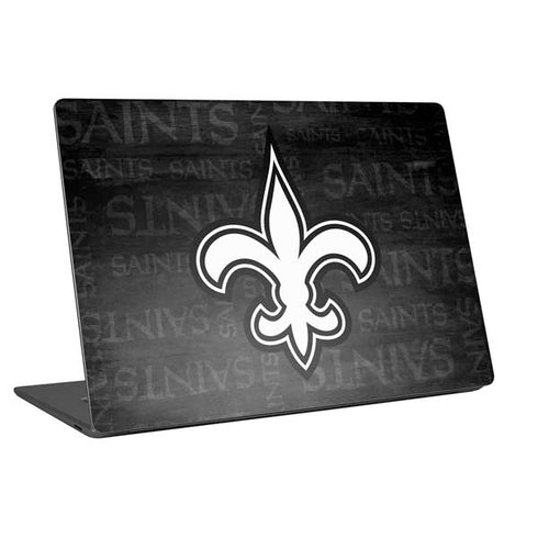 NFL New Orleans Saints Black & White Laptop Skins