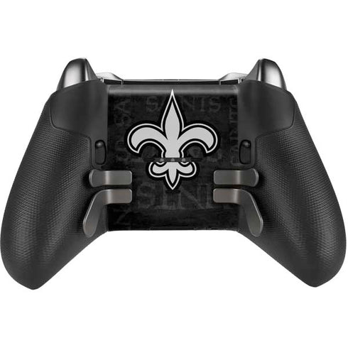 NFL New Orleans Saints Black & White Xbox Elite Wireless Controller Series 2 Skin