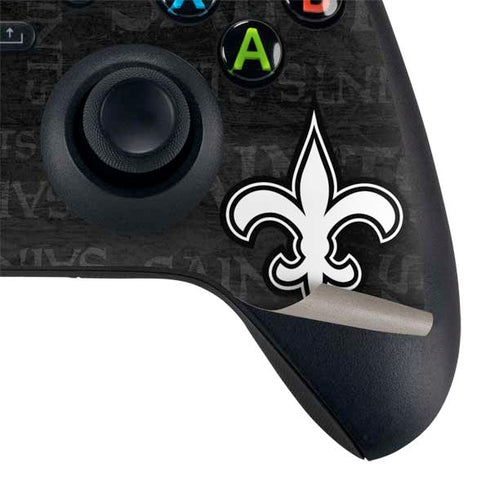 NFL New Orleans Saints Black & White Xbox Series X Bundle Skin