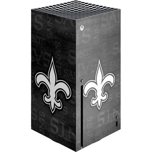 NFL New Orleans Saints Black & White Xbox Series X Skins