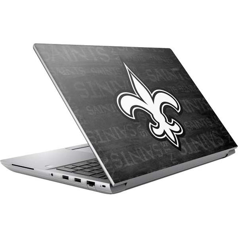 NFL New Orleans Saints Black & White HP ZBook Fury 16 G10 Skin