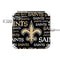 NFL New Orleans Saints Black Blast 85W Power Adapter (15 and 17 inch MacBook Pro Charger) Skin