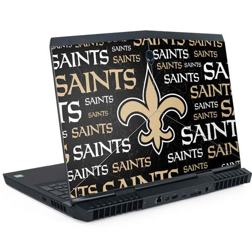 NFL New Orleans Saints Black Blast Dell Alienware Skin