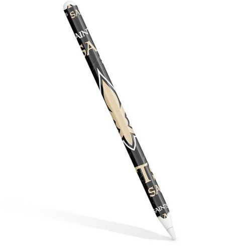NFL New Orleans Saints Black Blast Apple Pencil (2nd Gen 2019) Skin
