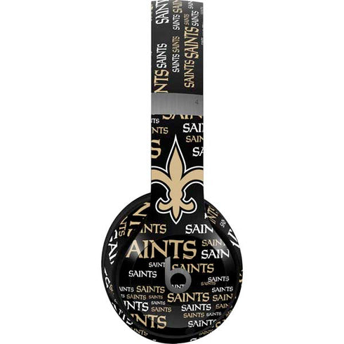 NFL New Orleans Saints Black Blast Beats Solo 4 Wireless Headphones Skin