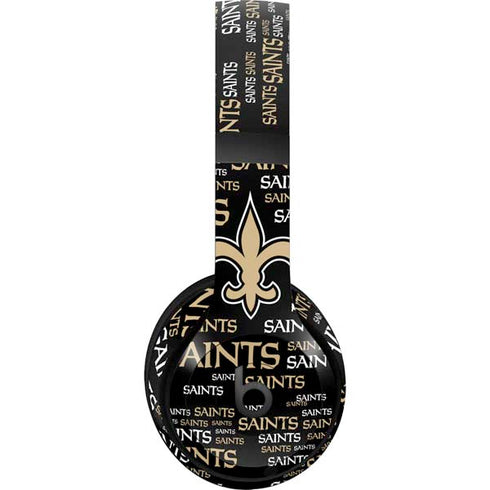 NFL New Orleans Saints Black Blast Beats Studio Pro Wireless Headphones Skin
