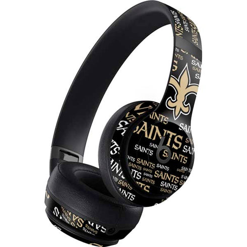 NFL New Orleans Saints Black Blast Beats Studio Pro Wireless Headphones Skin
