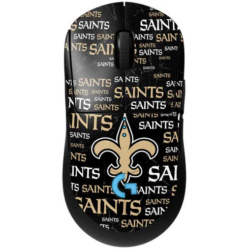 NFL New Orleans Saints Black Blast G Pro Wireless Gaming Mouse Skin