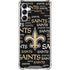 NFL New Orleans Saints Black Blast Gabb Phone 4 Clear Case