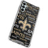 NFL New Orleans Saints Black Blast Gabb Phone 4 Clear Case