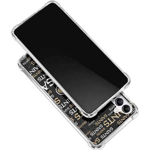 NFL New Orleans Saints Black Blast Gabb Phone 4 Clear Case