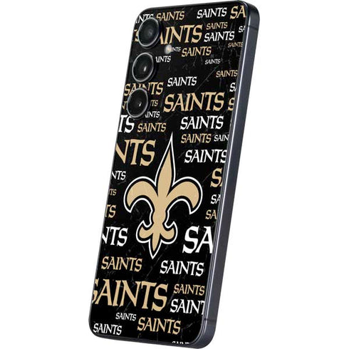 NFL New Orleans Saints Black Blast Galaxy A16 5G Skin