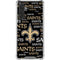 NFL New Orleans Saints Black Blast Galaxy A17 Clear Case
