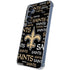 NFL New Orleans Saints Black Blast Galaxy A35 5G Clear Case