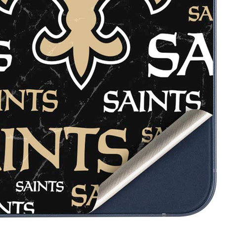NFL New Orleans Saints Black Blast Galaxy A35 5G Skin