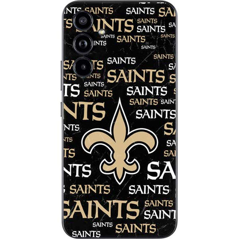 NFL New Orleans Saints Black Blast Galaxy A54 5G Skin