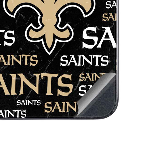 NFL New Orleans Saints Black Blast Galaxy A54 5G Skin