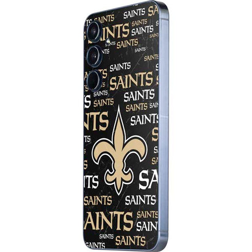 NFL New Orleans Saints Black Blast Galaxy A55 5G Skin