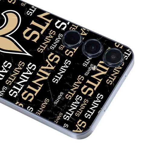 NFL New Orleans Saints Black Blast Galaxy A55 5G Skin